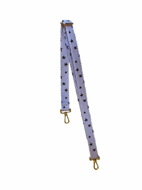 Strap Leather Stars Black